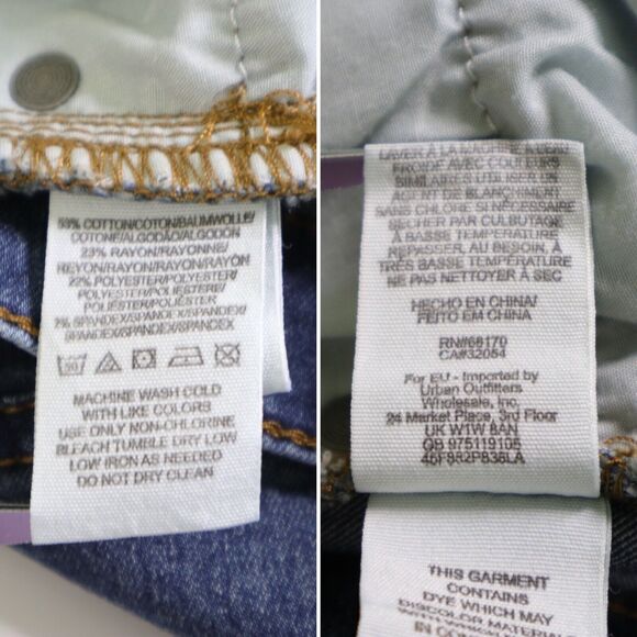 Free People Size 26 High-Rise Skinny Jeans Stretch Medium Wash Blue - Picture 9 of 9